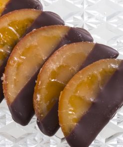 Orange slices with chocolate