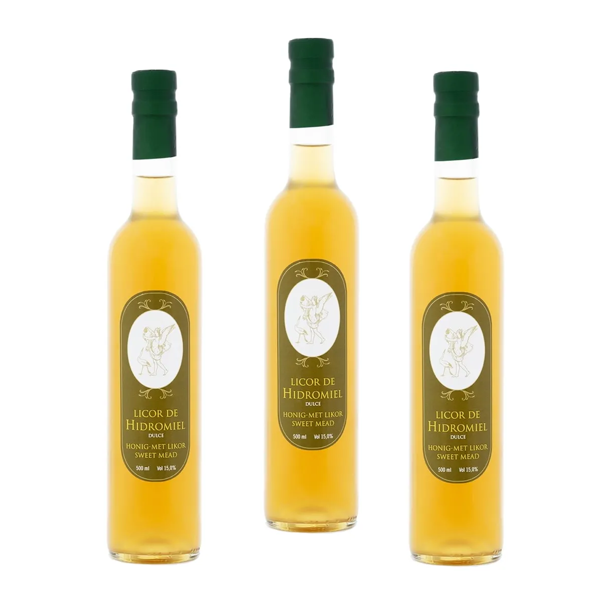 Blütenhonig Met – Honig Likör aus Spanien – Premium Qualität – 3 x 500 ml