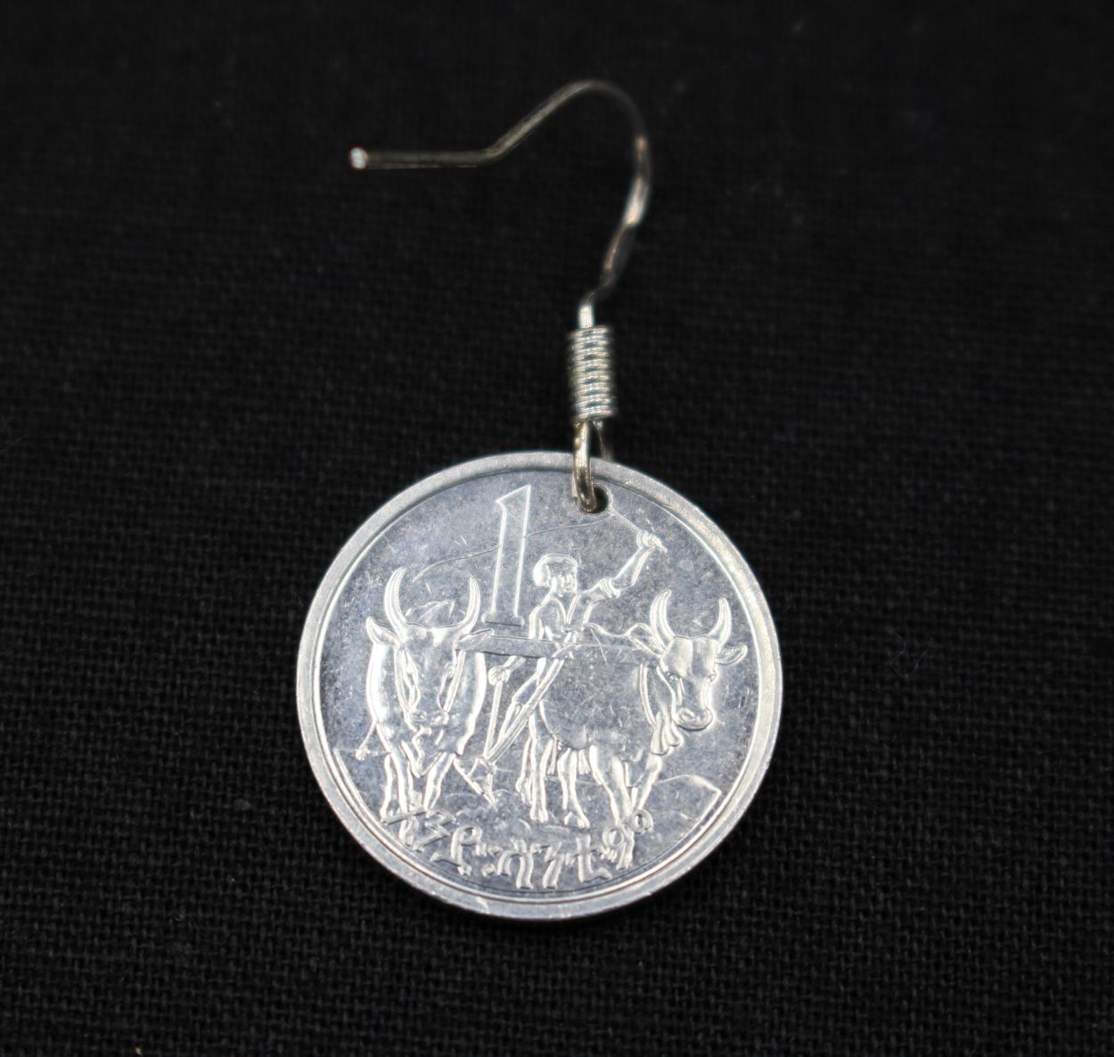 Ohrring – 1 Äthiopische Centimes – Bild 2
