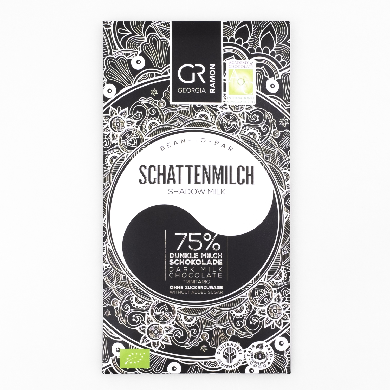 Georgia Ramon Schattenmilch without sugar 75% bio, 50g