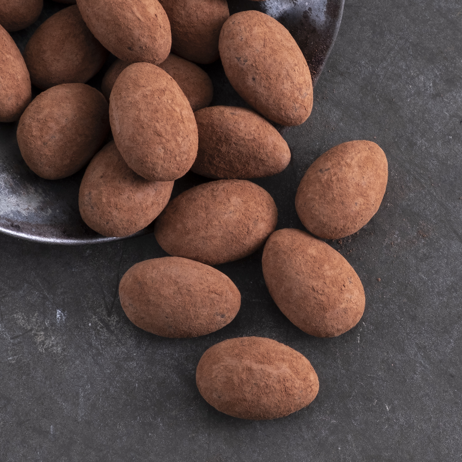 Mandeln mit dunkler Schokolade 100g – Bild 2