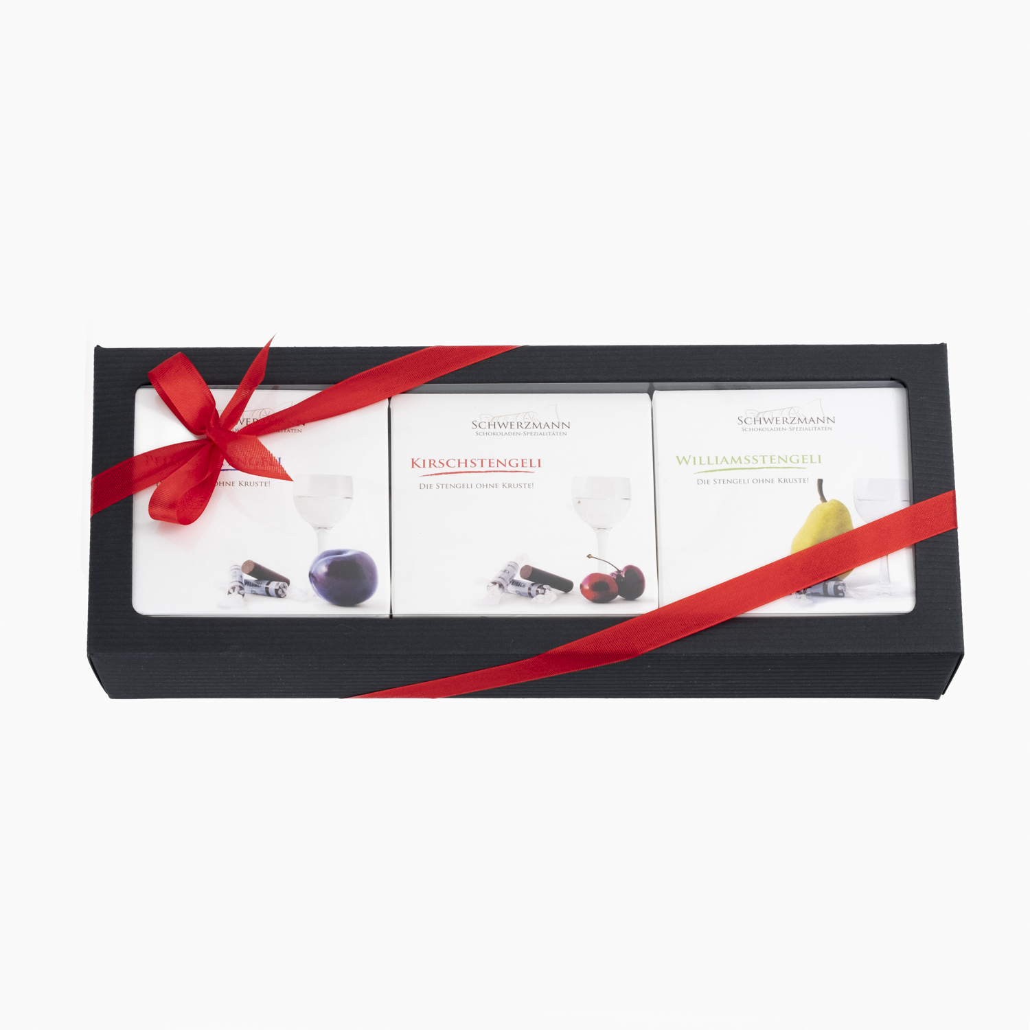 Kirsch-/Pflümli-/Williamsstengeli 3er-Geschenkpack – Bild 2