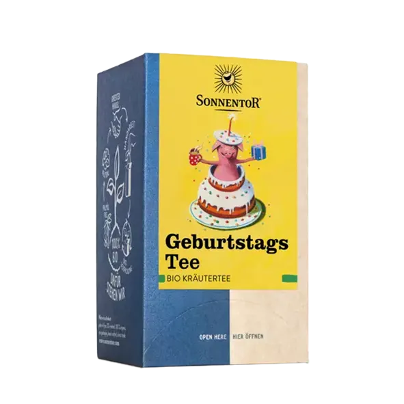 Sonnentor „Geburtstags Tee“ Bio-Kräutertee, 18 Teebeutel – Bild 2