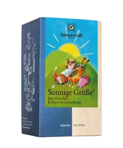 Sonnentor „Sonnige Grüße“ Bio-Früchte-Kräutertee, 18 Teebeutel