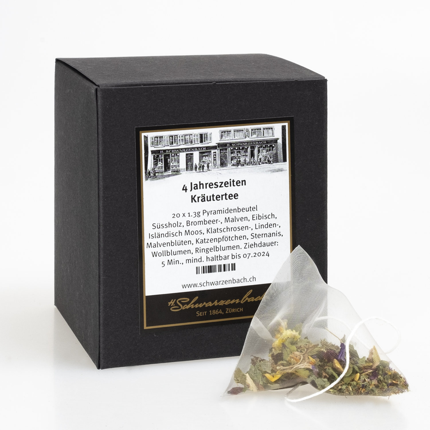 Teebeutel 4-Jahreszeiten Kräutertee, 20 x 1.3g