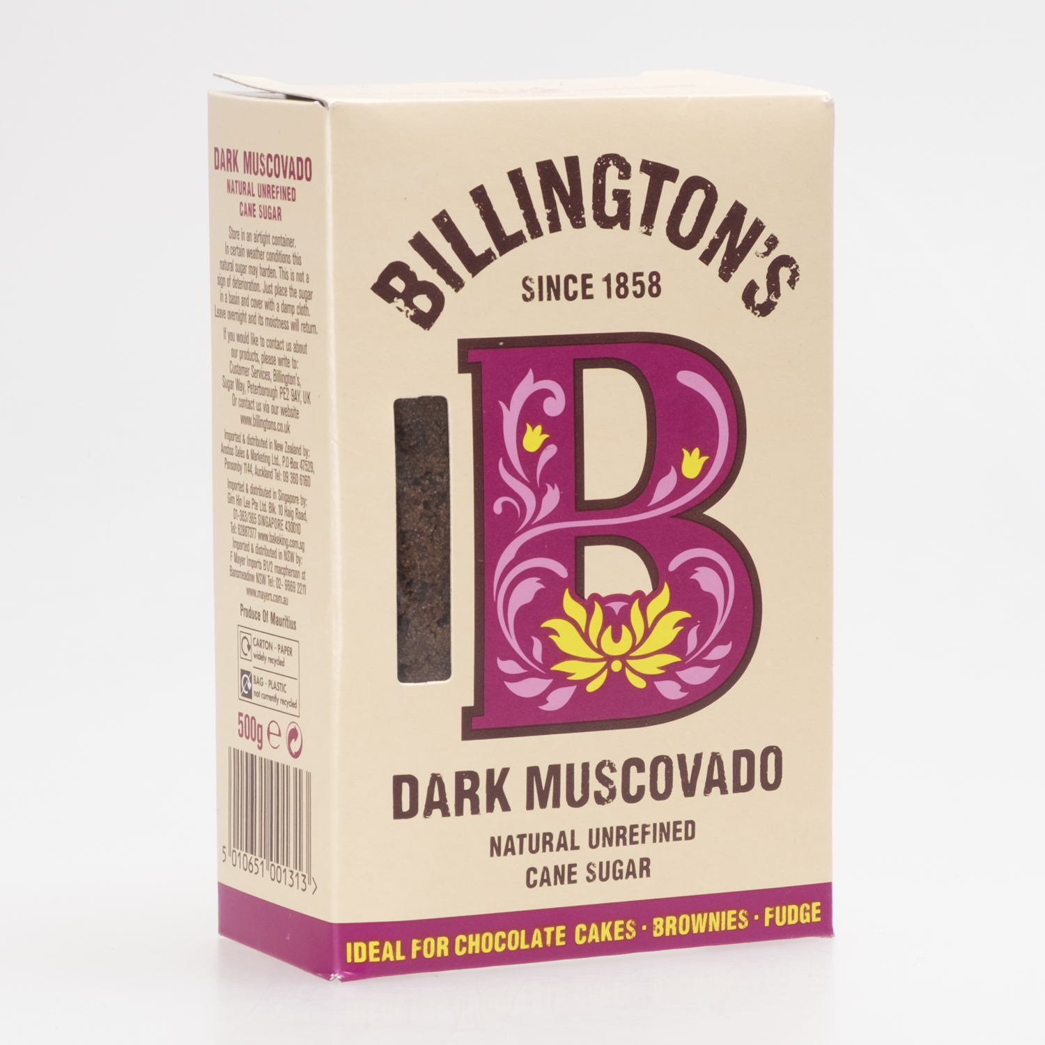 Zucker Muscovado dunkel Billington’s Natural 500g
