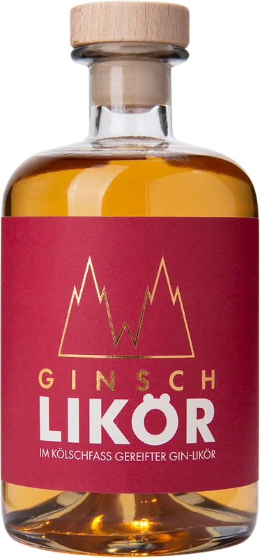 Ginsch Gin-Likör im Kölschfass gereift