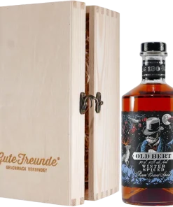 Michlers Old Bert Winter Spiced Rum mit Geschenk-Holzkiste