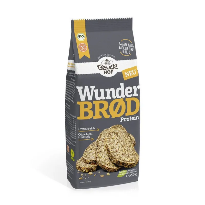 Bauck – Wunderbrod Protein bio – 550g