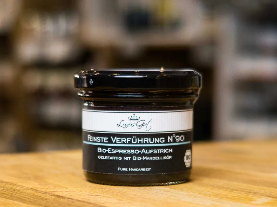 BIO Espresso Aufstrich mit BIO Mandellikör
