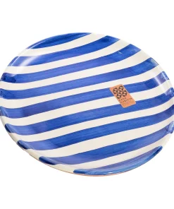 Casa Cubista | Teller klein | bold stripes blue