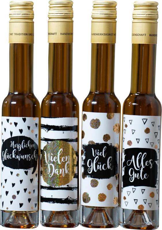 Deheck liqueur gift set glitter series (4x butterscotch liqueur with whisky) – Bild 2