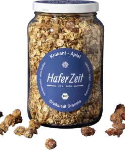 Bio Granola Krokant Apfel im Glas – Müslimischung