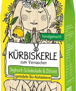 Ravelli’s Pumpkin Seeds – Yoko-Lemon – Organic Pumpkin Seeds with Yogurt Chocolate & Lemon