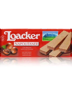 LOACKER Wafers con crema alla nocciola – Waffeln mit Haselnusscreme – 0,175kg