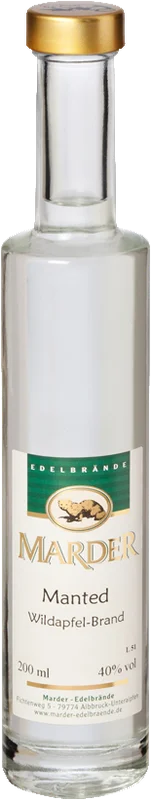 Marder Manted wild apple brandy