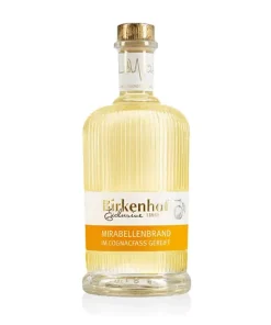 Mirabellenbrand im Cognacfass gereift.