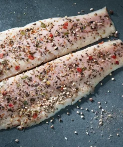 Regenbogenforelle geräuchert filetiert mit Auflage