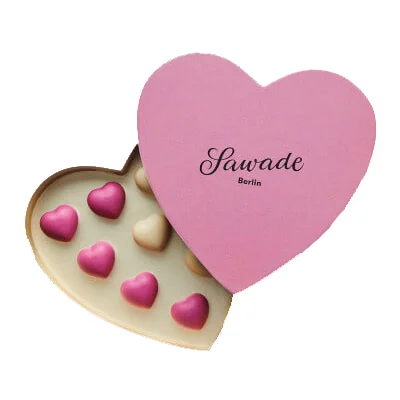 Sawade | Trüffel Pralinen Herzschachtel | 130g – Bild 2