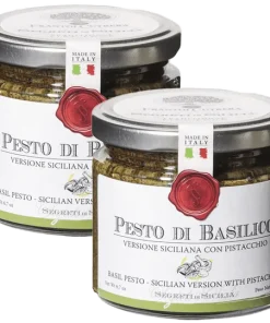 Sizilianisches Basilikumpesto, 2er-Set.