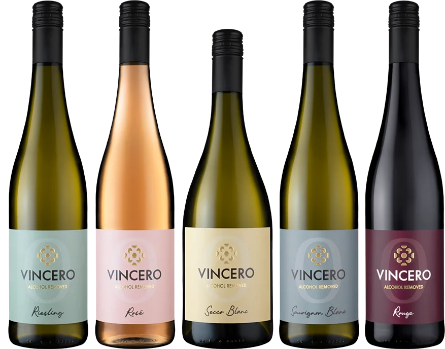 Vincero Grande Collection non-alcoholic (2x white wine + 1x rosé + 1x rouge + 1x sparkling wine)