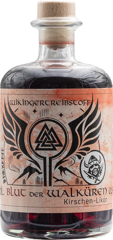 Viking fuel Blood of the Valkyries – cherry liqueur with vanilla