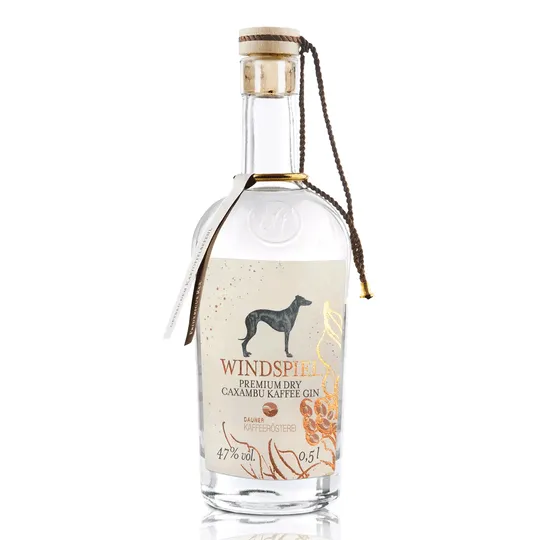 Windspiel »Premium Dry Caxambu Kaffee Gin«. – Bild 2