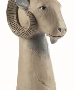 [ Ziegenbock ] aus Gips H 35 cm | B 20 cm / Kopf Ziegenbock / tierisch schöne Deko